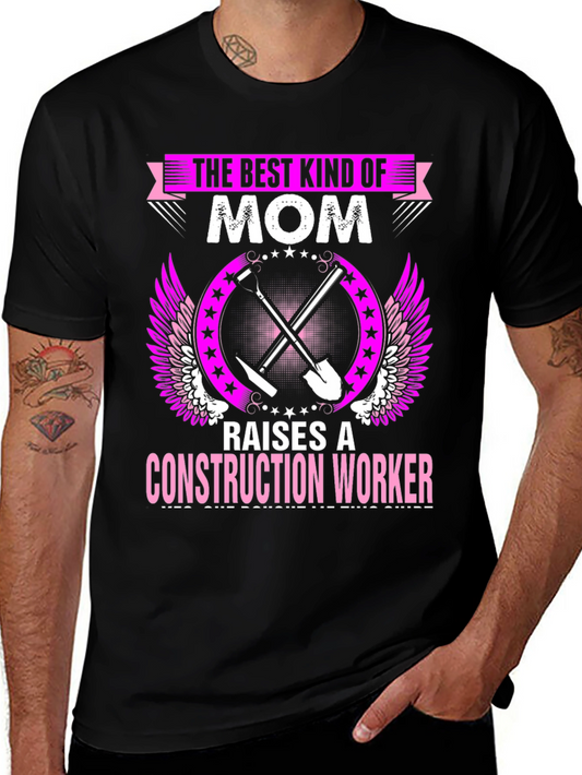 Mom Construction Worker Graphic Tee
