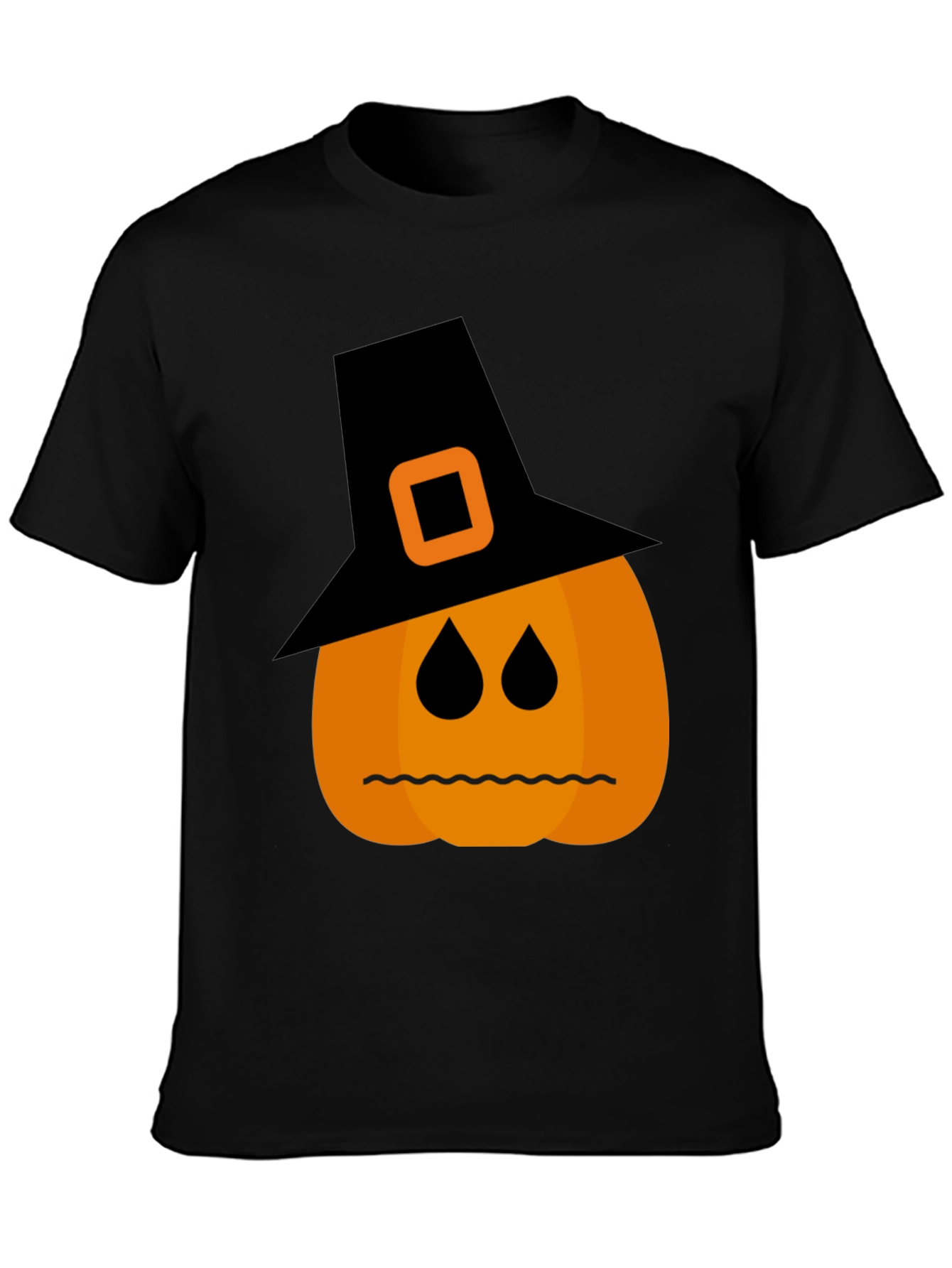 Halloween Pumpkin Witch Hat T-Shirt
