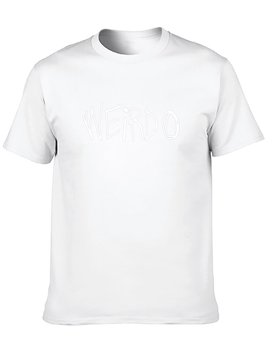 Weirdo Graphic Tee - Casual Black T-Shirt