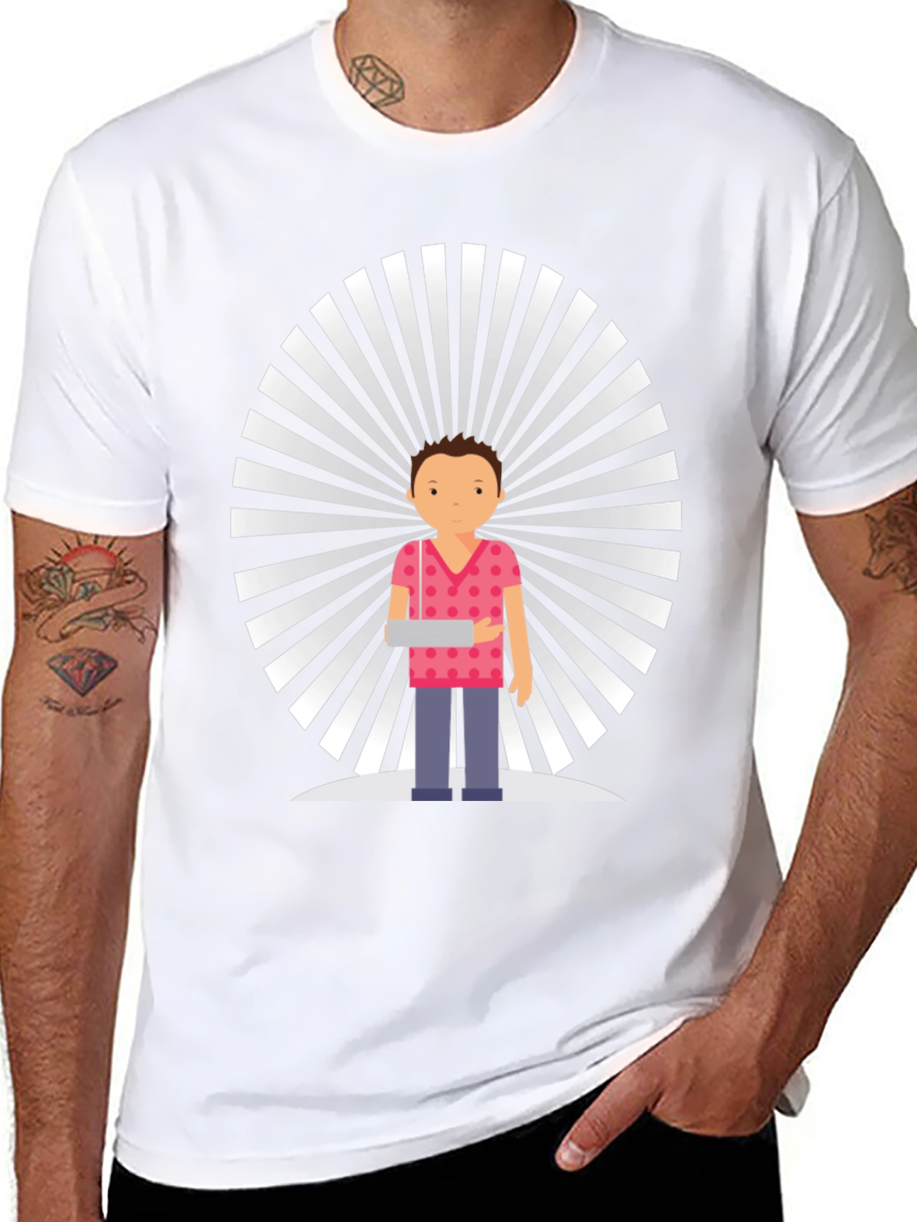 Cartoon Character Graphic T-Shirt