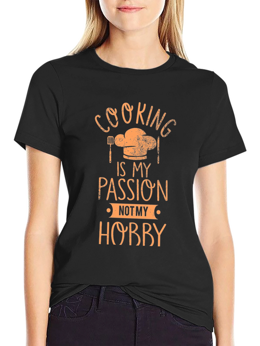 Cooking Passion T-Shirt - Chefs Hat Design