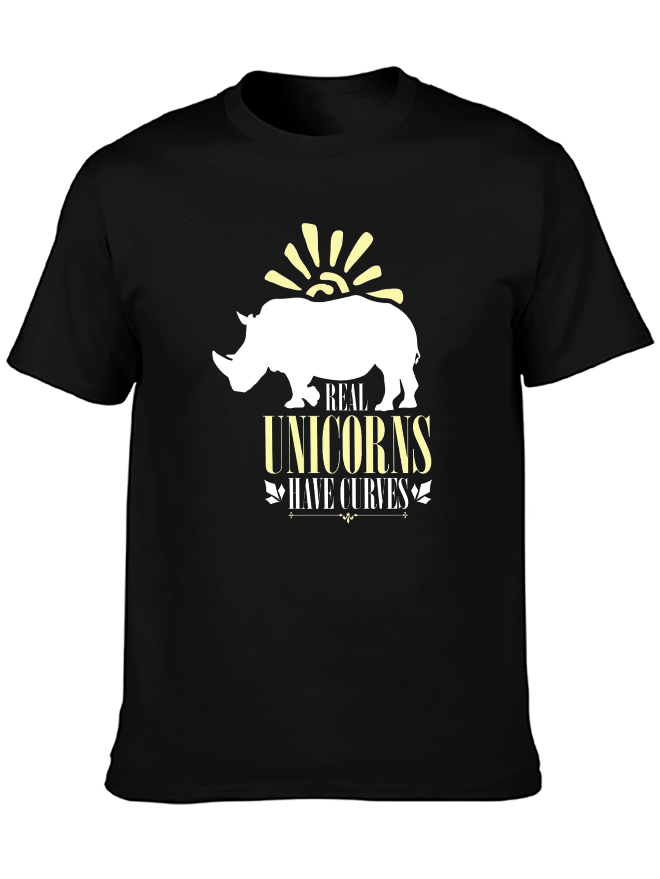 Real Unicorns Have Curves Graphic Tee