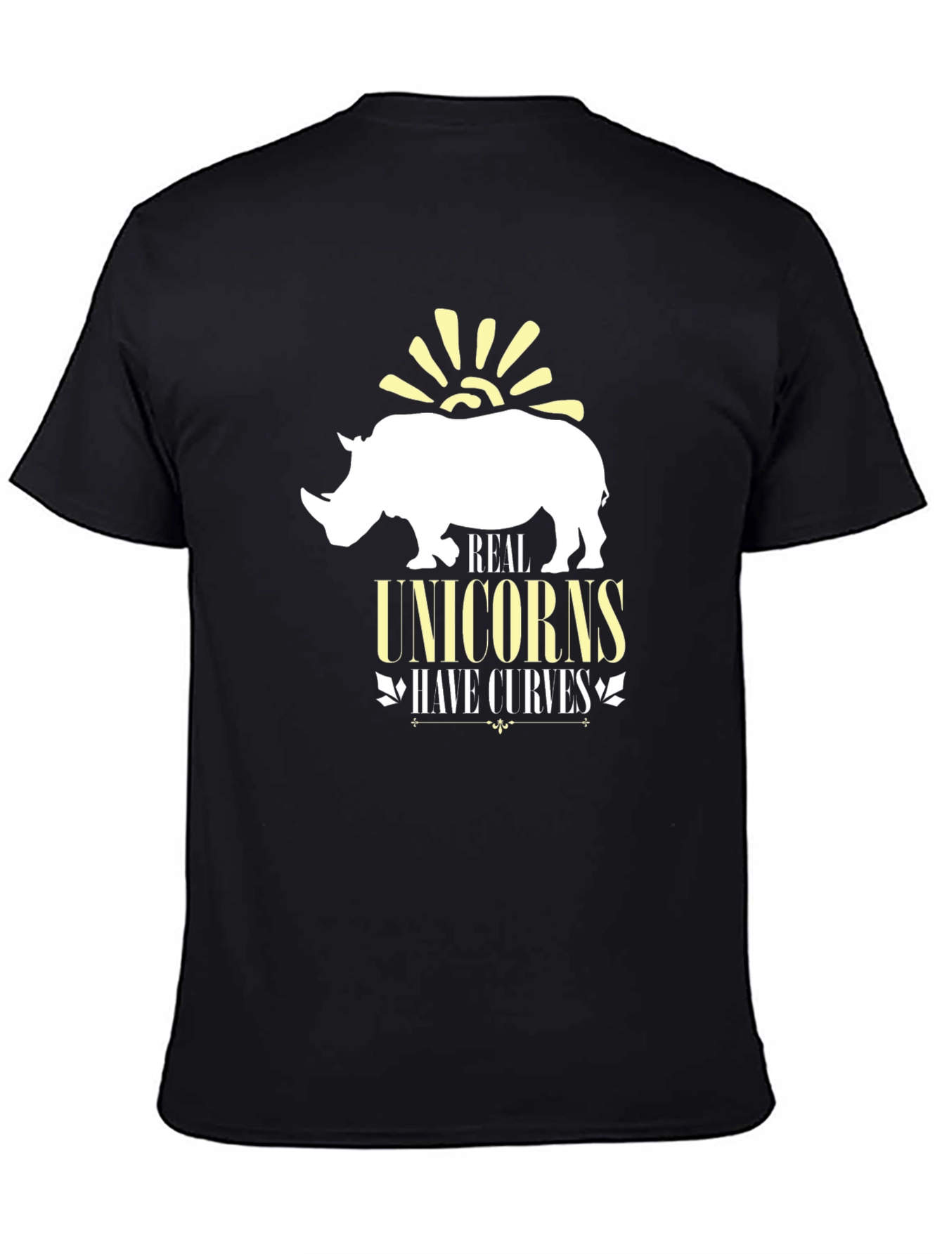 Real Unicorns Have Curves Graphic Tee