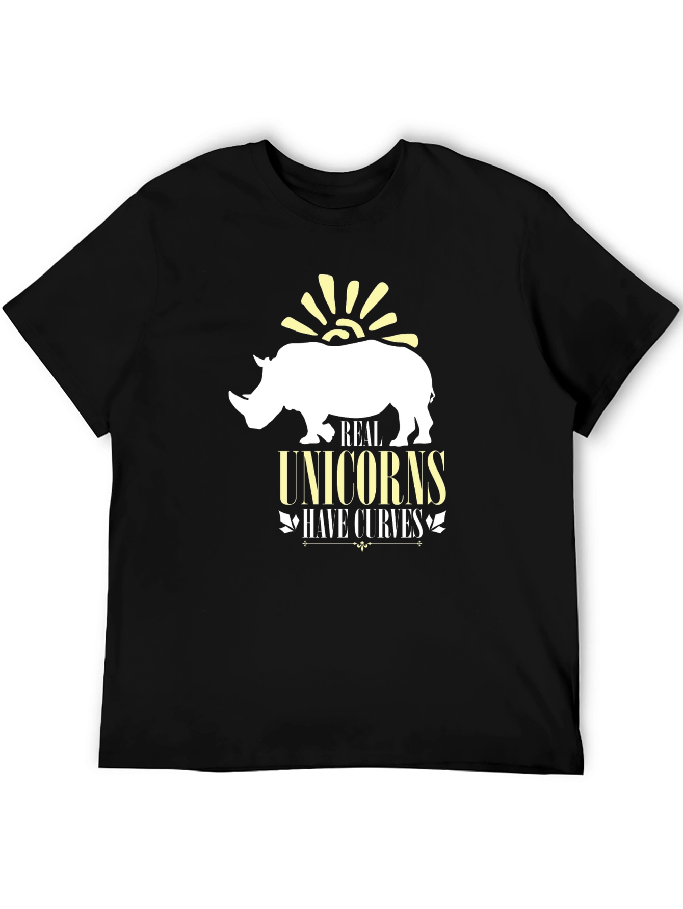 Real Unicorns Have Curves Graphic Tee