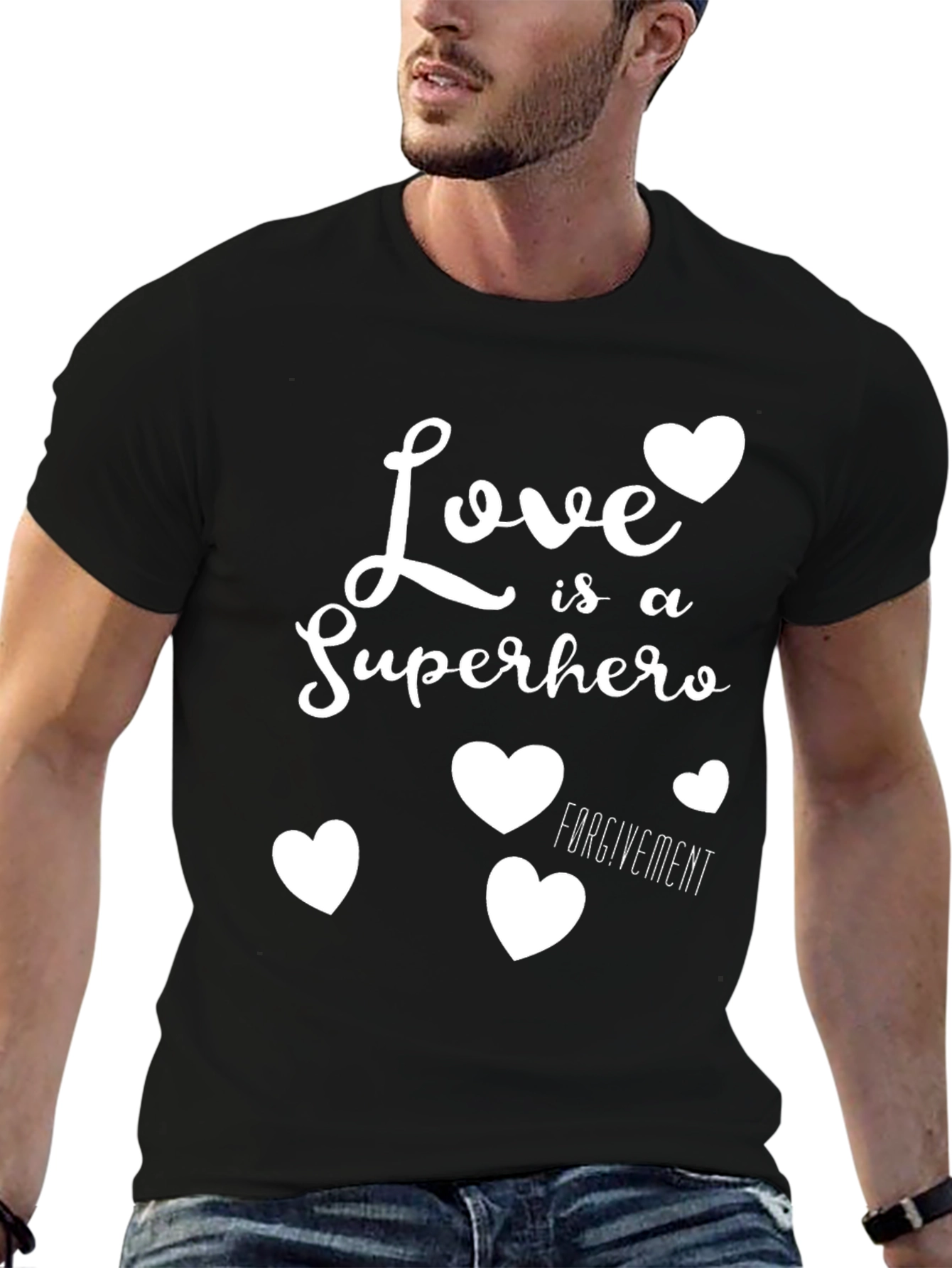 Love is a Superhero Graphic T-Shirt