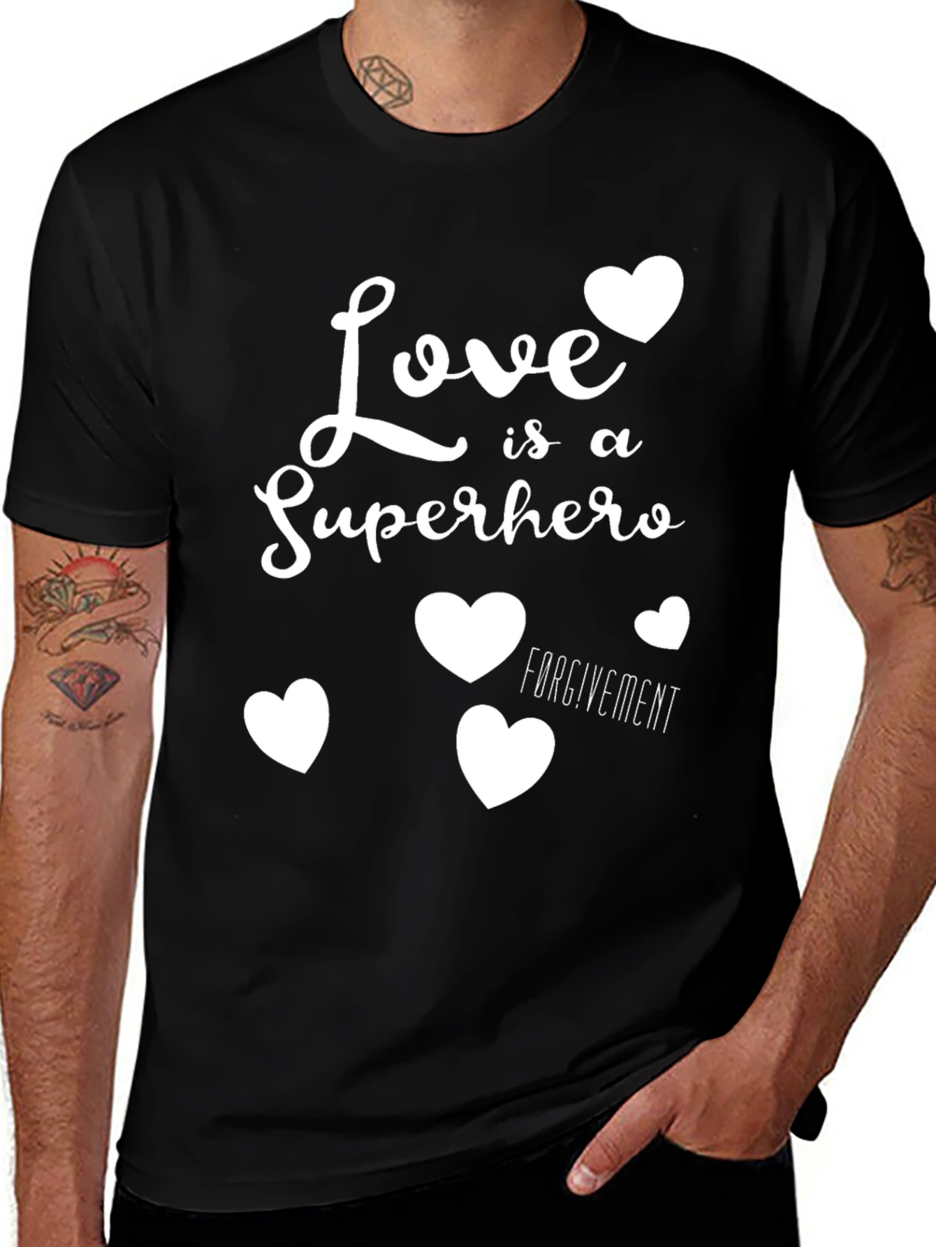 Love is a Superhero Graphic T-Shirt