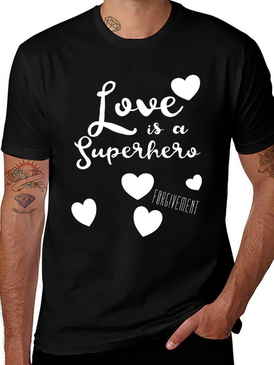Love is a Superhero Graphic T-Shirt