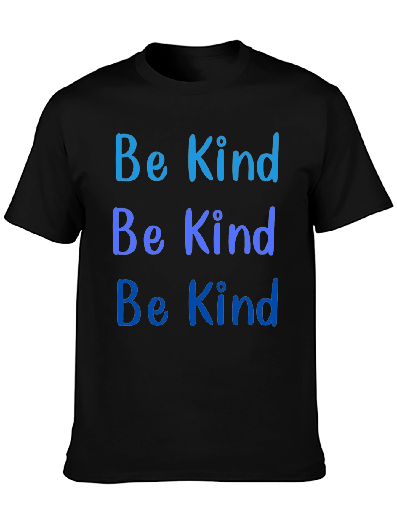 Be Kind Graphic Tee - Black Cotton Comfort