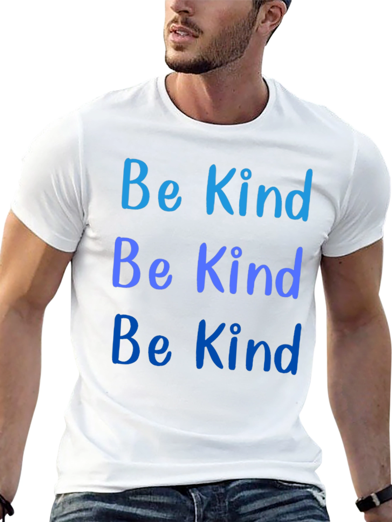 Be Kind Graphic Tee - Black Cotton Comfort