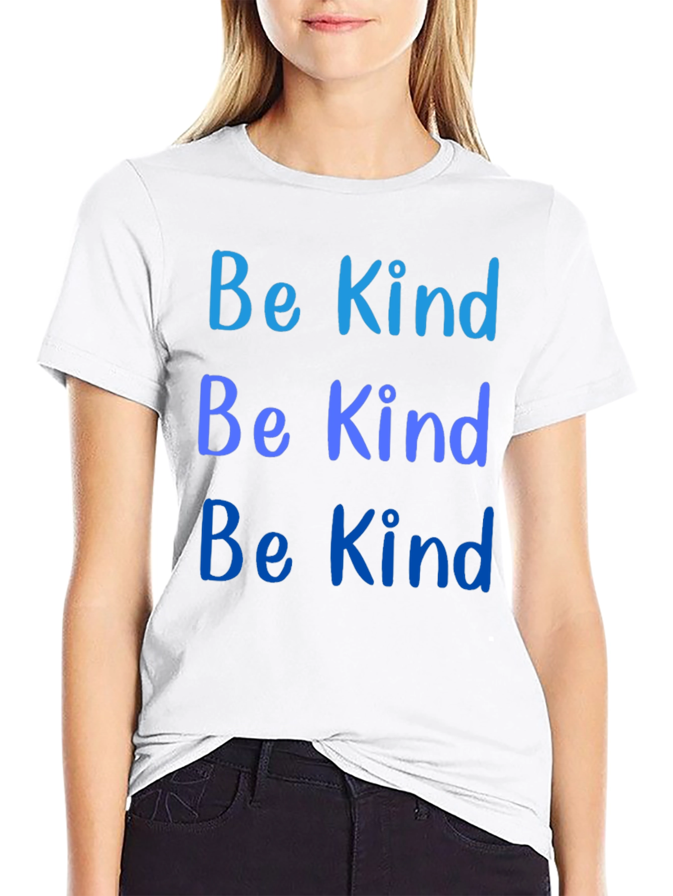 Be Kind Graphic Tee - Black Cotton Comfort