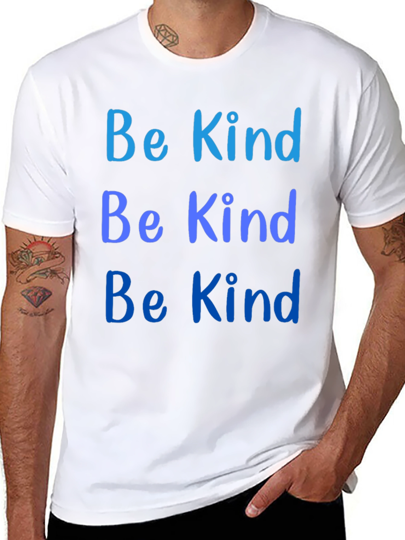 Be Kind Graphic Tee - Black Cotton Comfort