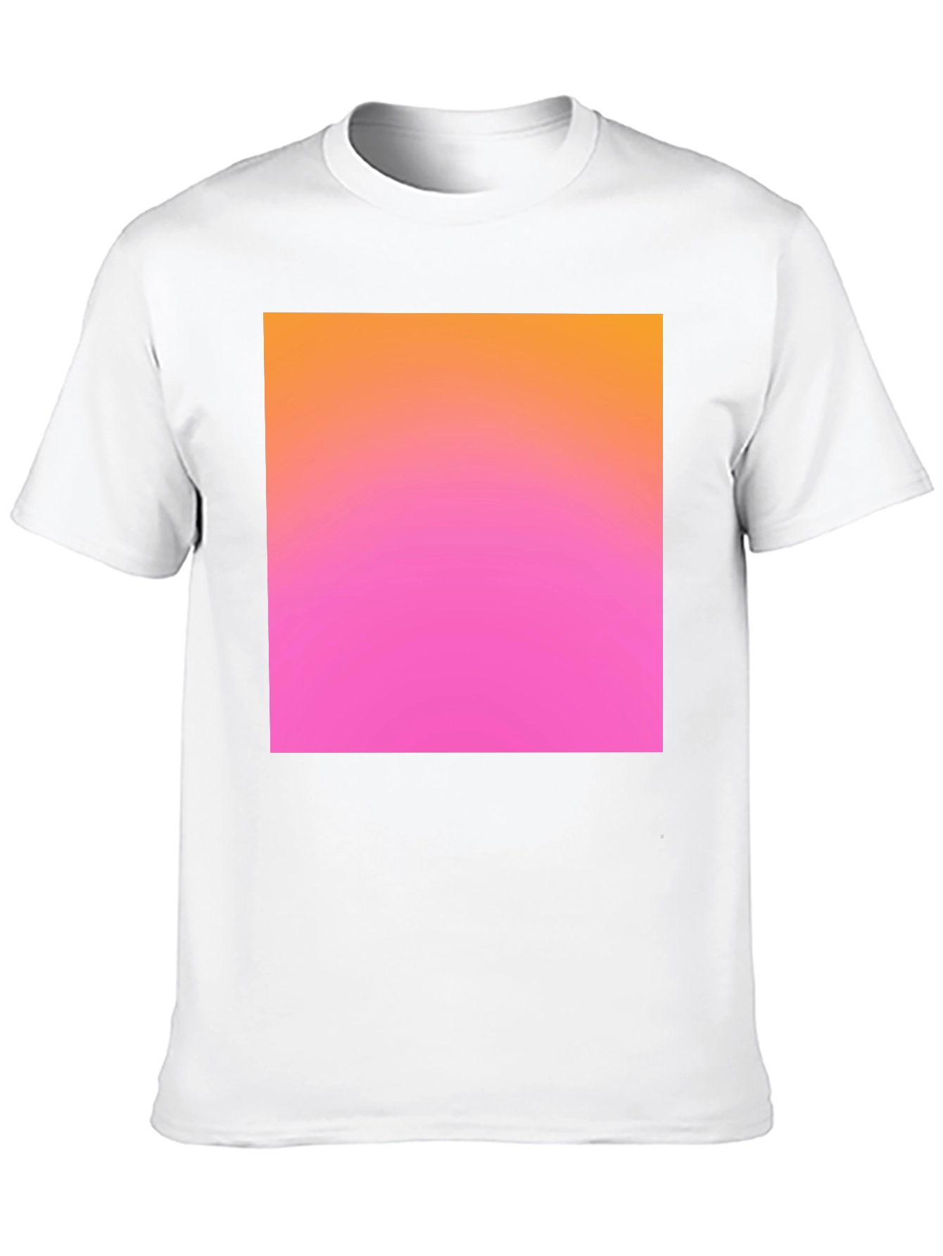 Gradient Square Tee - Black Casual Cotton Shirt