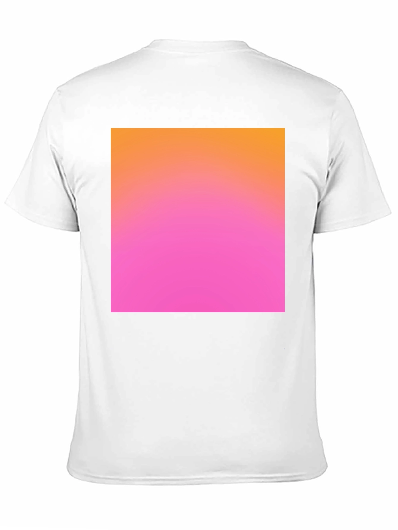 Gradient Square Tee - Black Casual Cotton Shirt