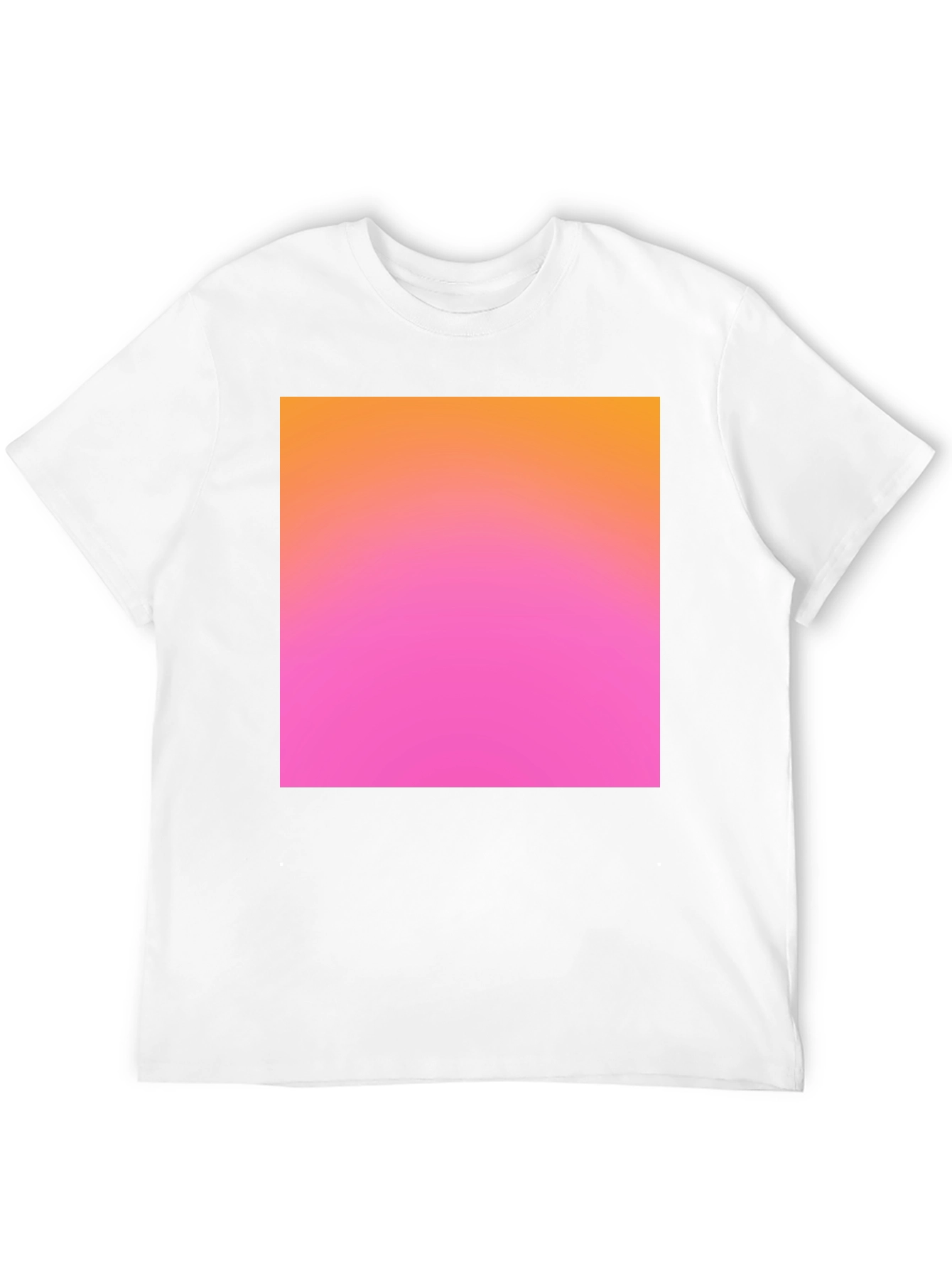 Gradient Square Tee - Black Casual Cotton Shirt