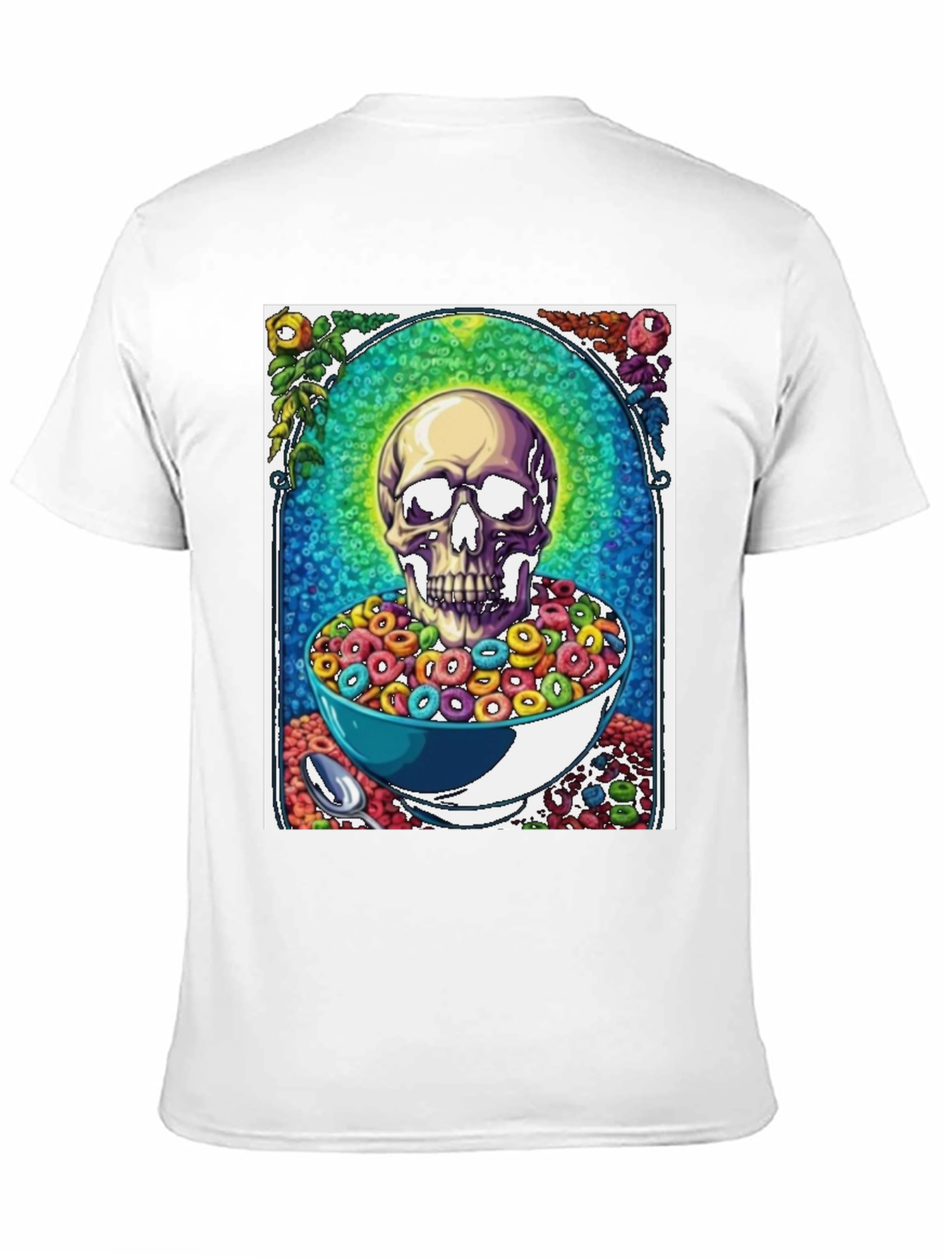 Skull Cereal T-Shirt - Funny Graphic Tee