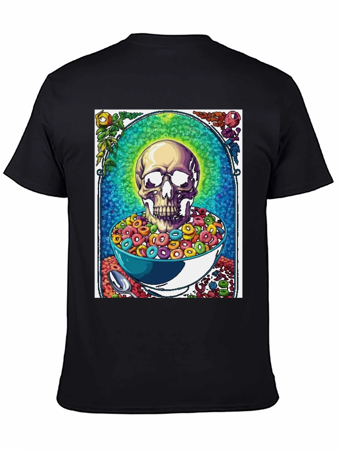 Skull Cereal T-Shirt - Funny Graphic Tee