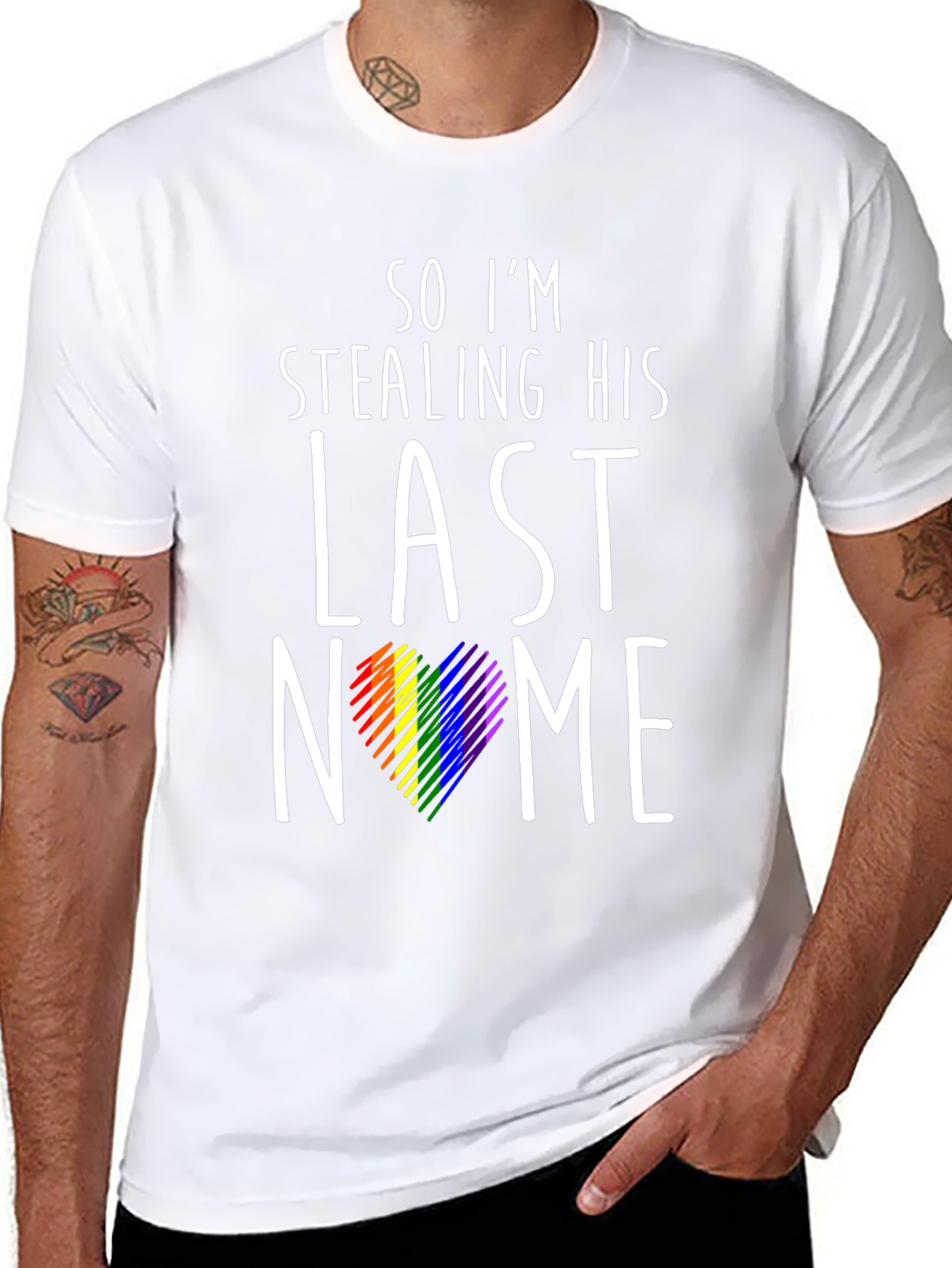 Stealing His Last Name Pride T-Shirt