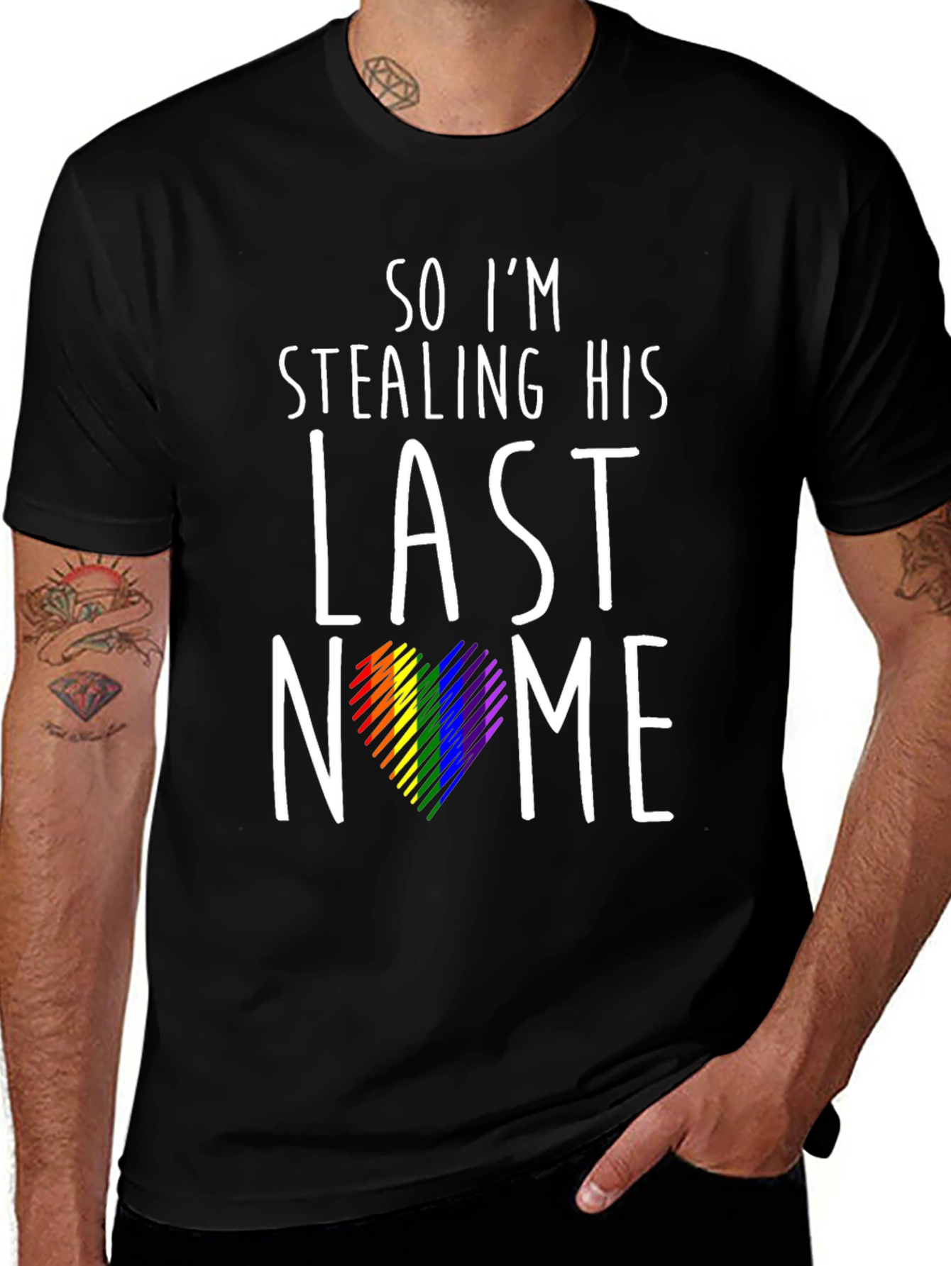 Stealing His Last Name Pride T-Shirt
