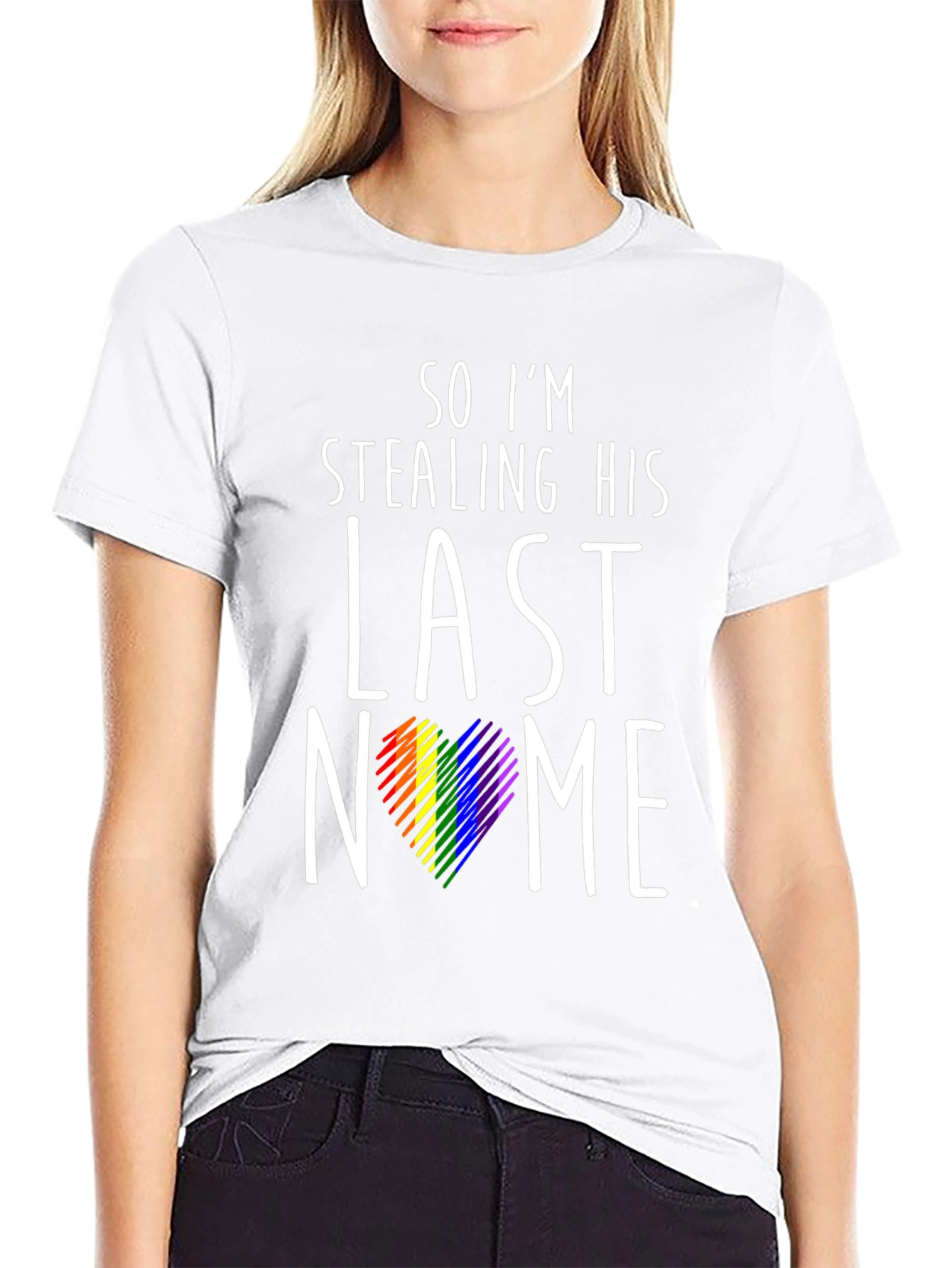 Stealing His Last Name Pride T-Shirt