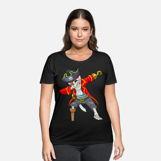 Dabbing Skeleton Pirate Eye Flap Halloween Jolly R