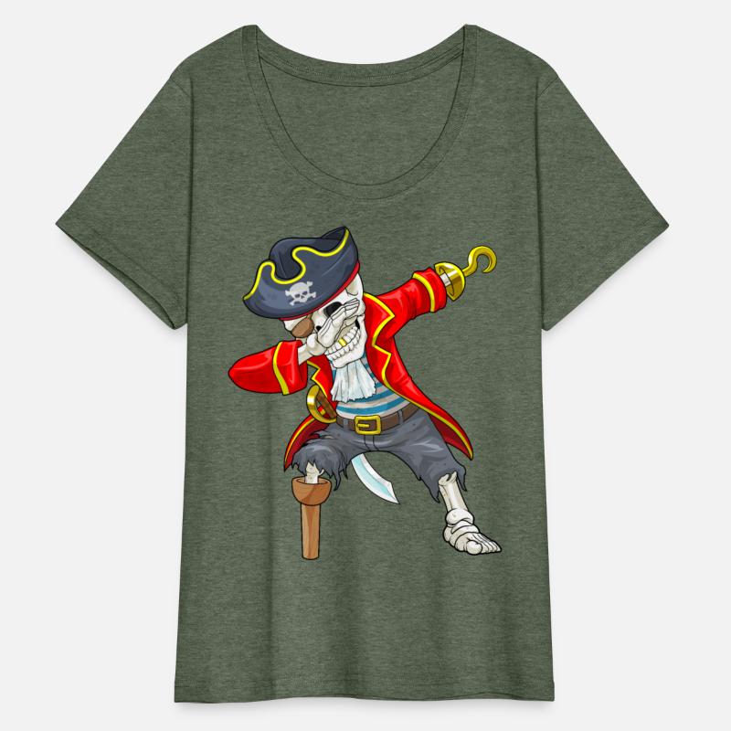 Dabbing Skeleton Pirate Eye Flap Halloween Jolly R