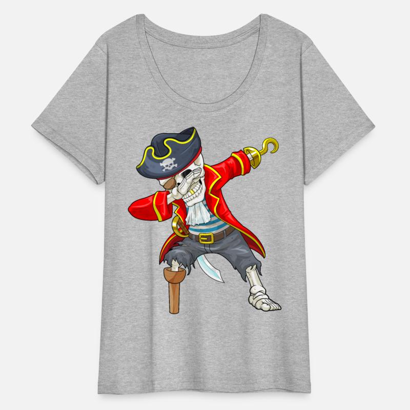 Dabbing Skeleton Pirate Eye Flap Halloween Jolly R