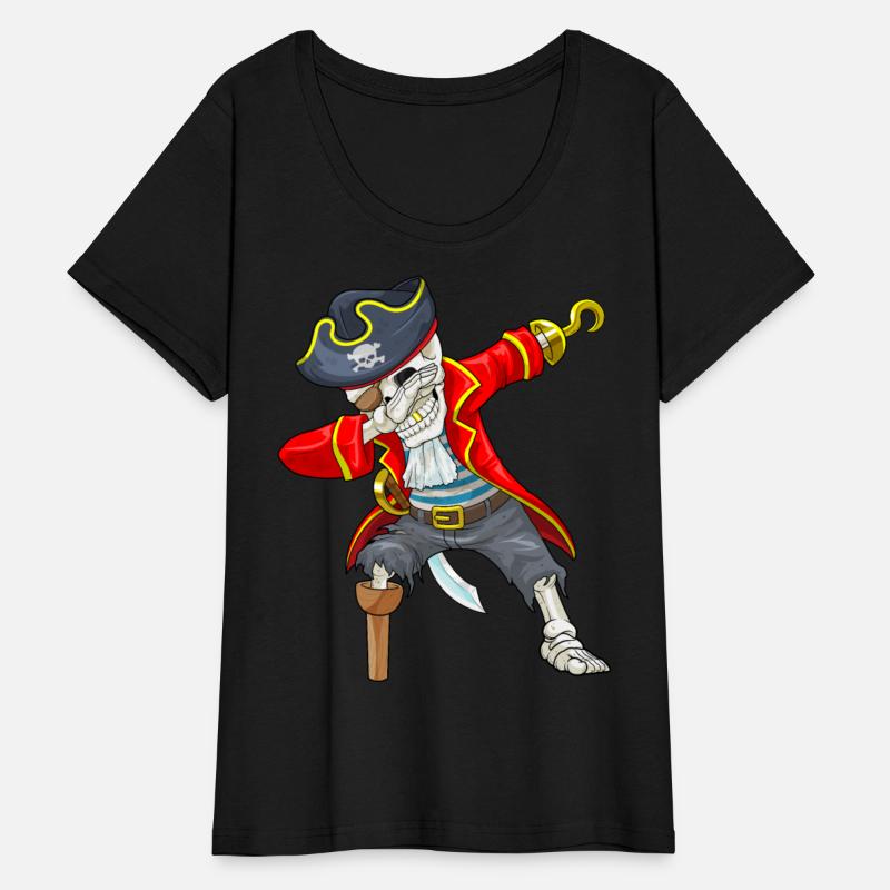 Dabbing Skeleton Pirate Eye Flap Halloween Jolly R