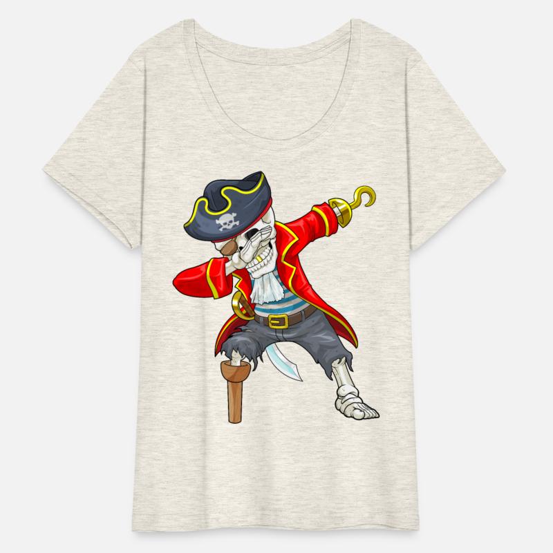 Dabbing Skeleton Pirate Eye Flap Halloween Jolly R