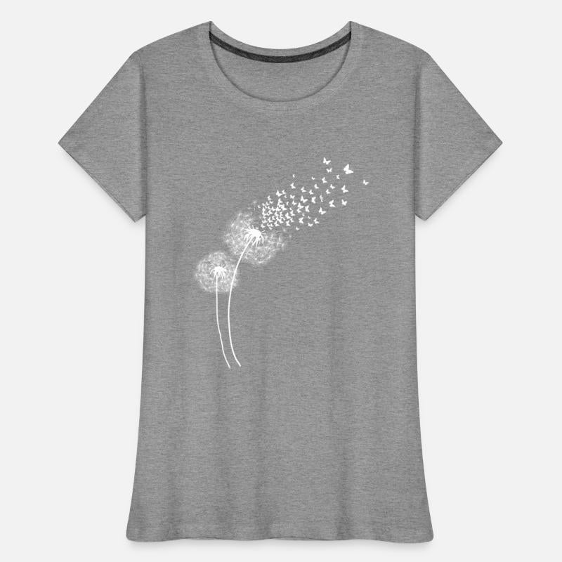 Dandelion To Butterflies Womens Gift In White