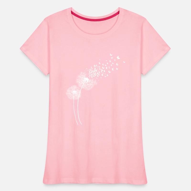 Dandelion To Butterflies Womens Gift In White
