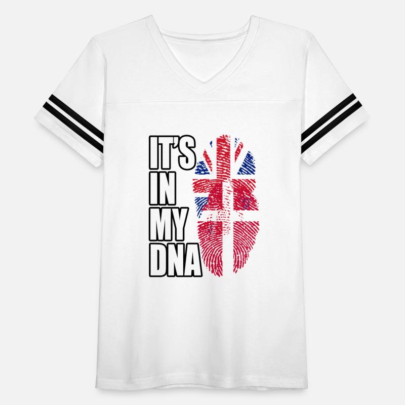 Danish And British Mix Heritage DNA Flag