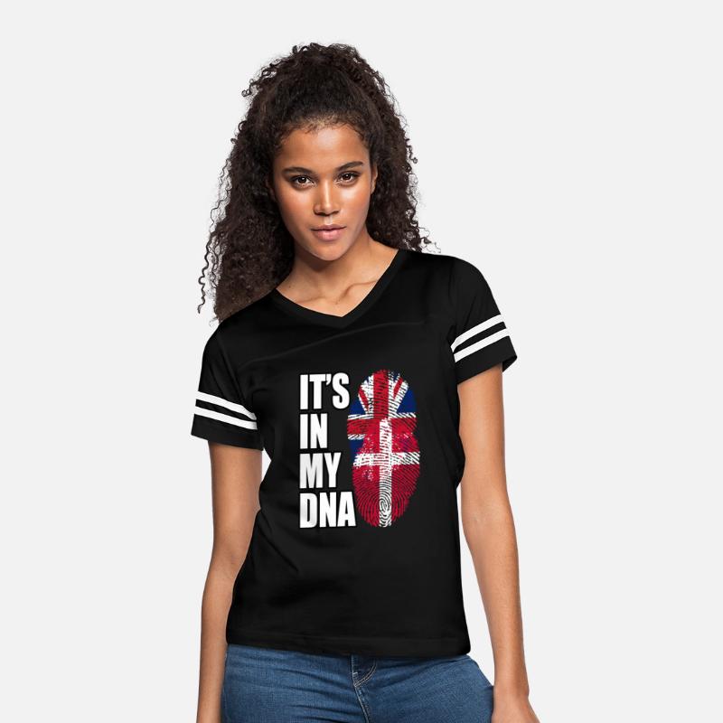 Danish And British Mix Heritage DNA Flag