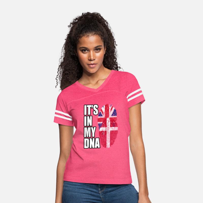 Danish And British Mix Heritage DNA Flag