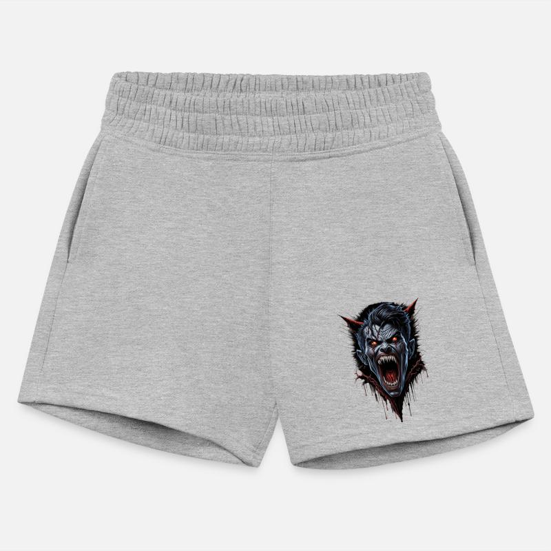 Dark Zombie Wolf Head Illustration