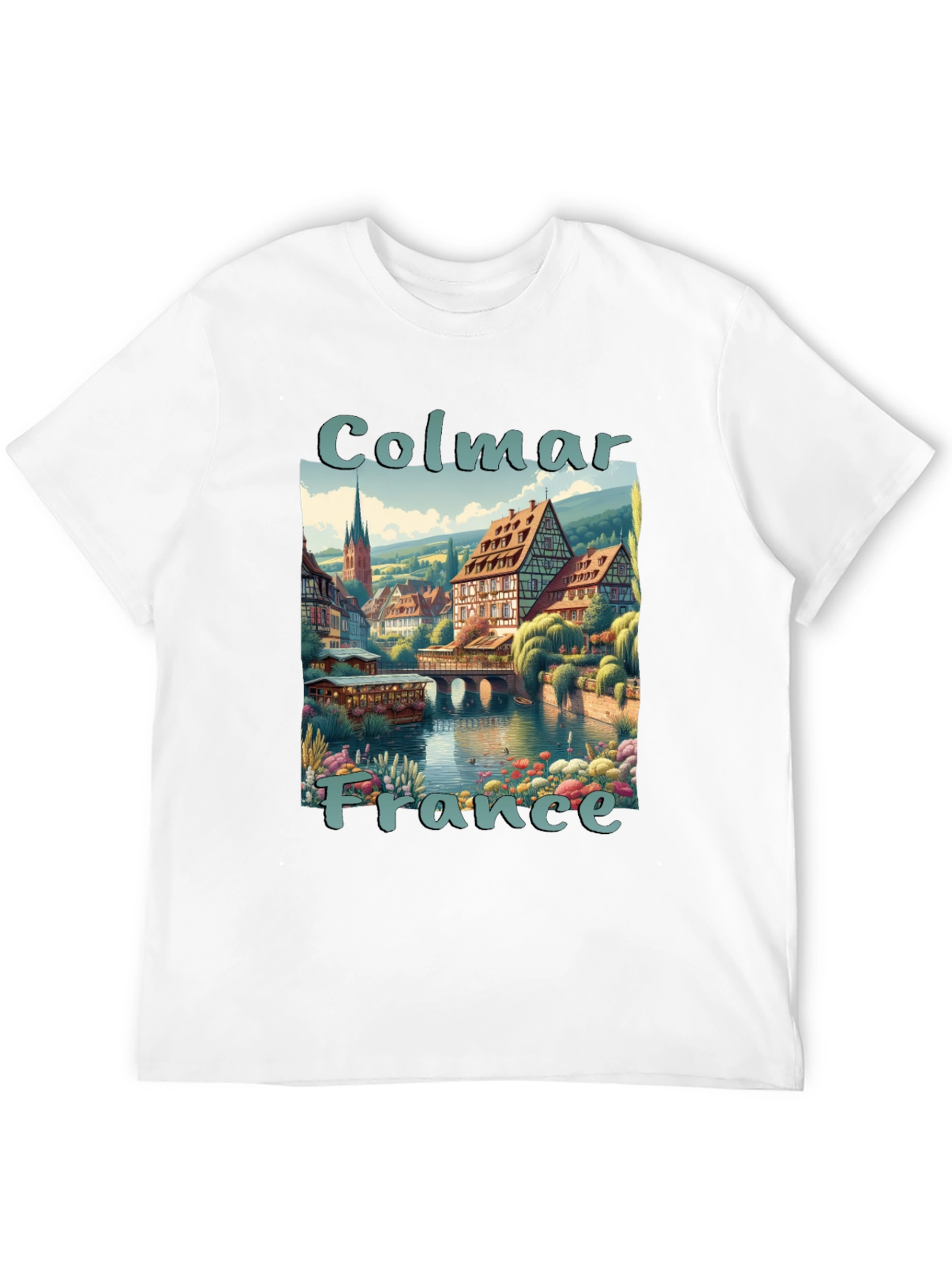 Colmar France Graphic T-Shirt - Stylish Travel Tee