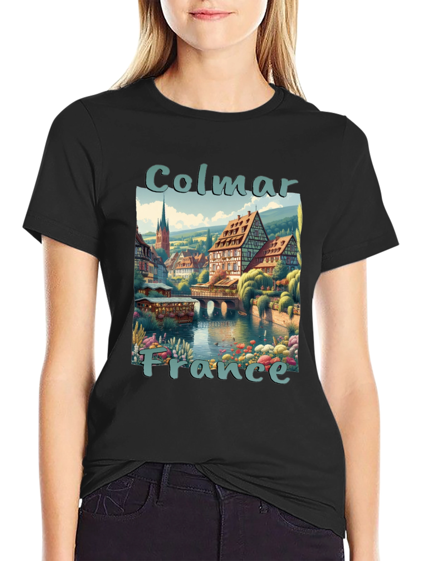 Colmar France Graphic T-Shirt - Stylish Travel Tee