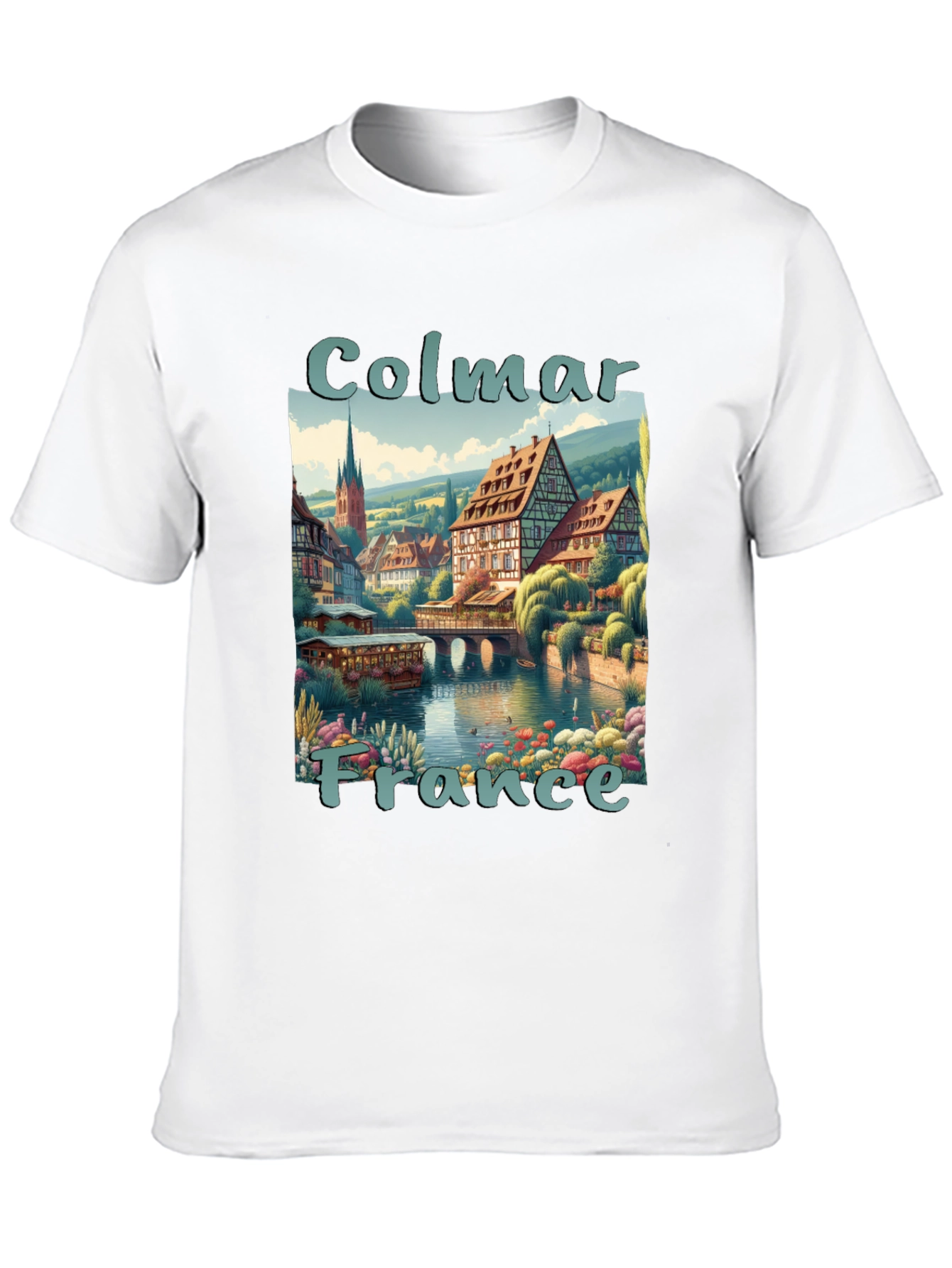 Colmar France Graphic T-Shirt - Stylish Travel Tee