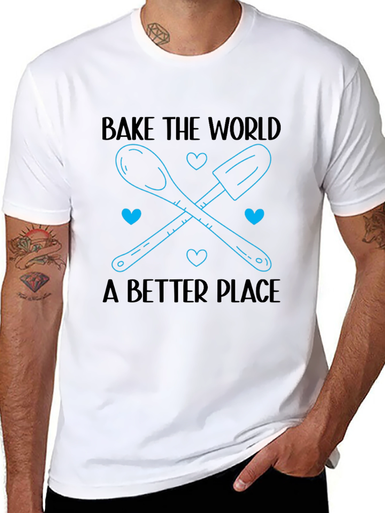 Bake the World T-Shirt - Kitchen Humor