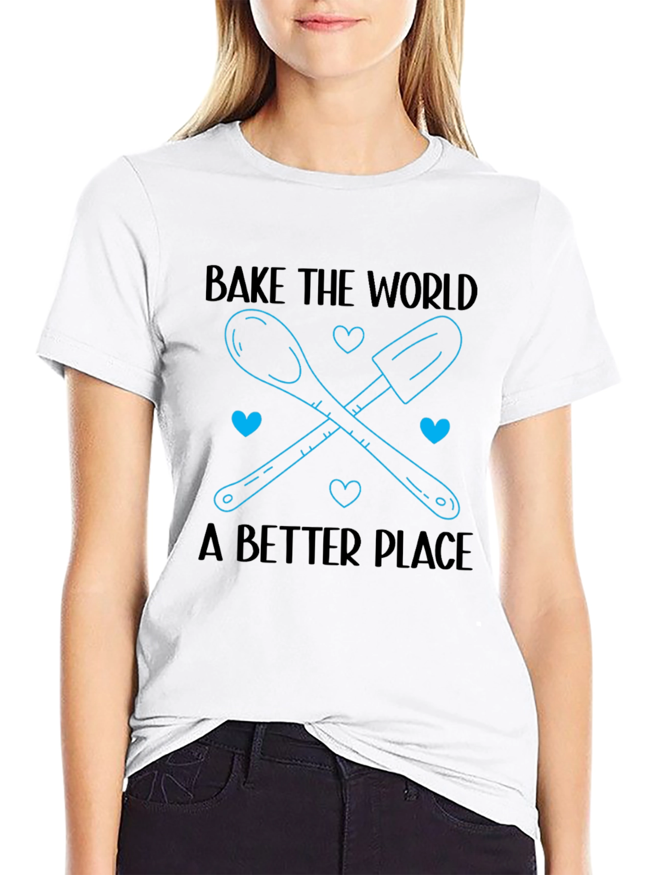 Bake the World T-Shirt - Kitchen Humor