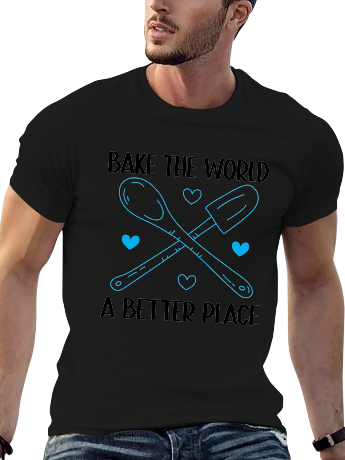 Bake the World T-Shirt - Kitchen Humor