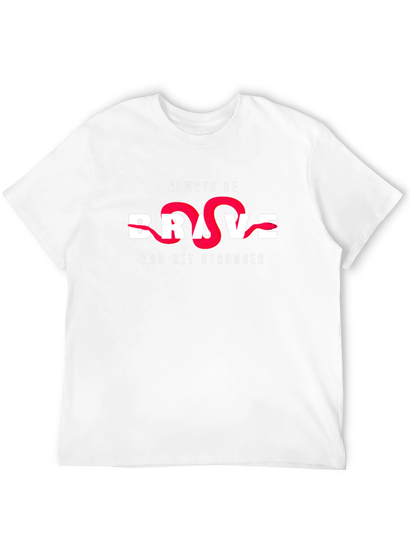 Always Be Brave Graphic Tee - Mens Black T-Shirt