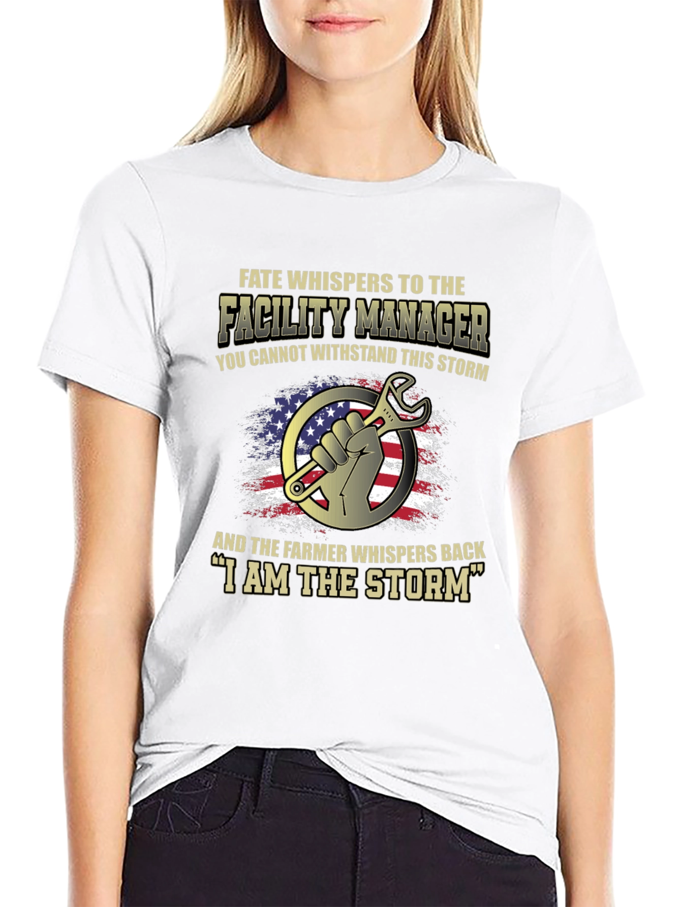 Facility Manager I Am The Storm Graphic T-Shirt