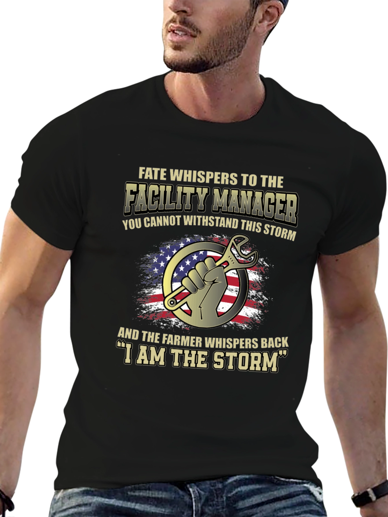 Facility Manager I Am The Storm Graphic T-Shirt