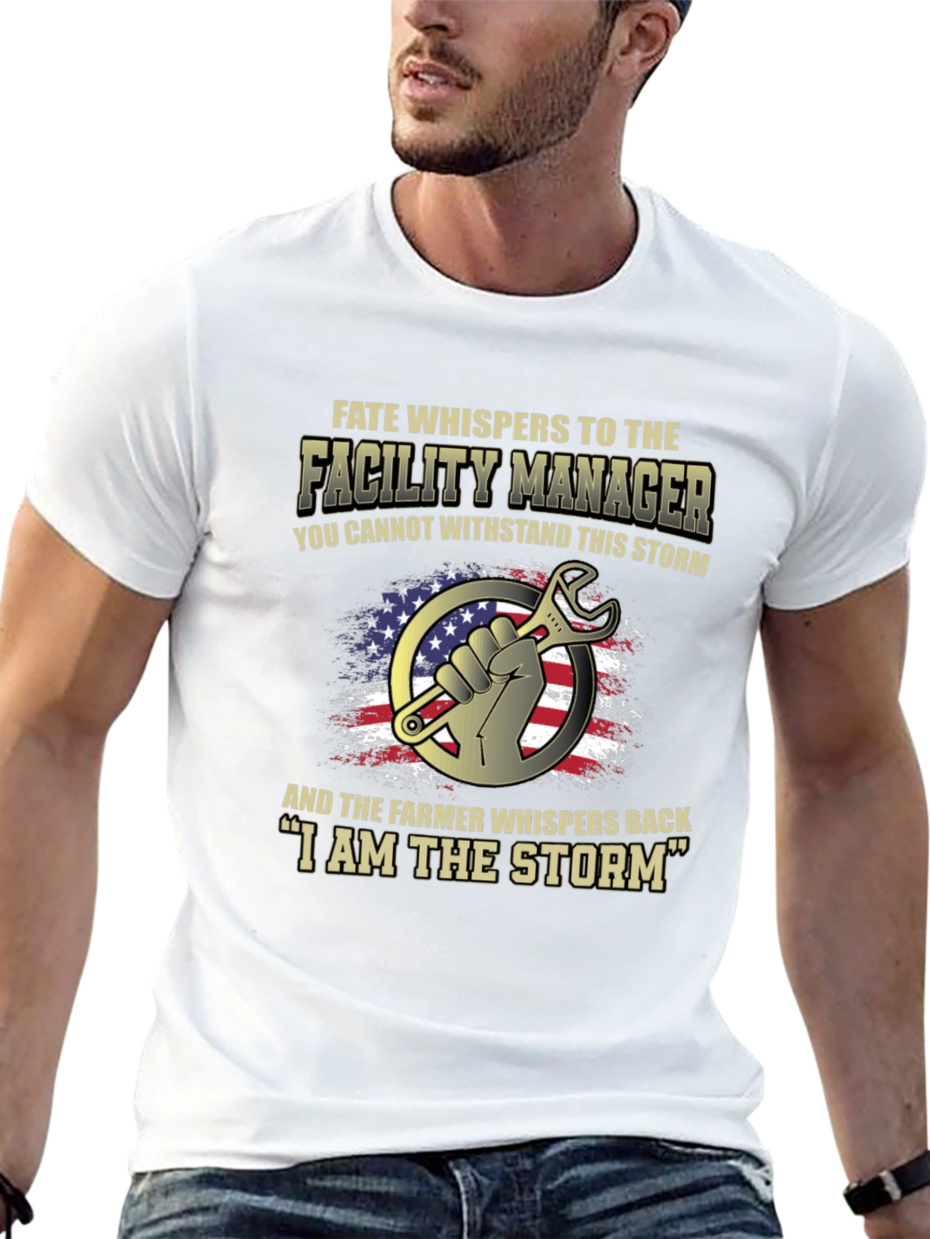 Facility Manager I Am The Storm Graphic T-Shirt