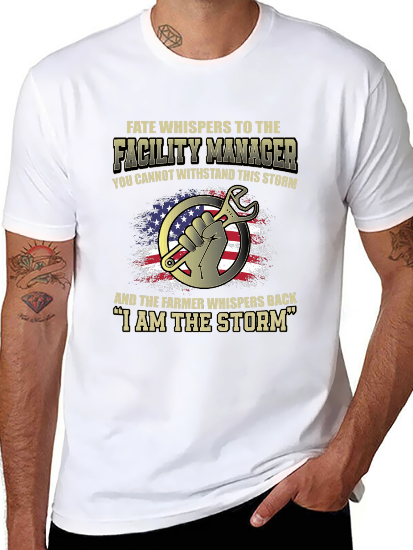 Facility Manager I Am The Storm Graphic T-Shirt
