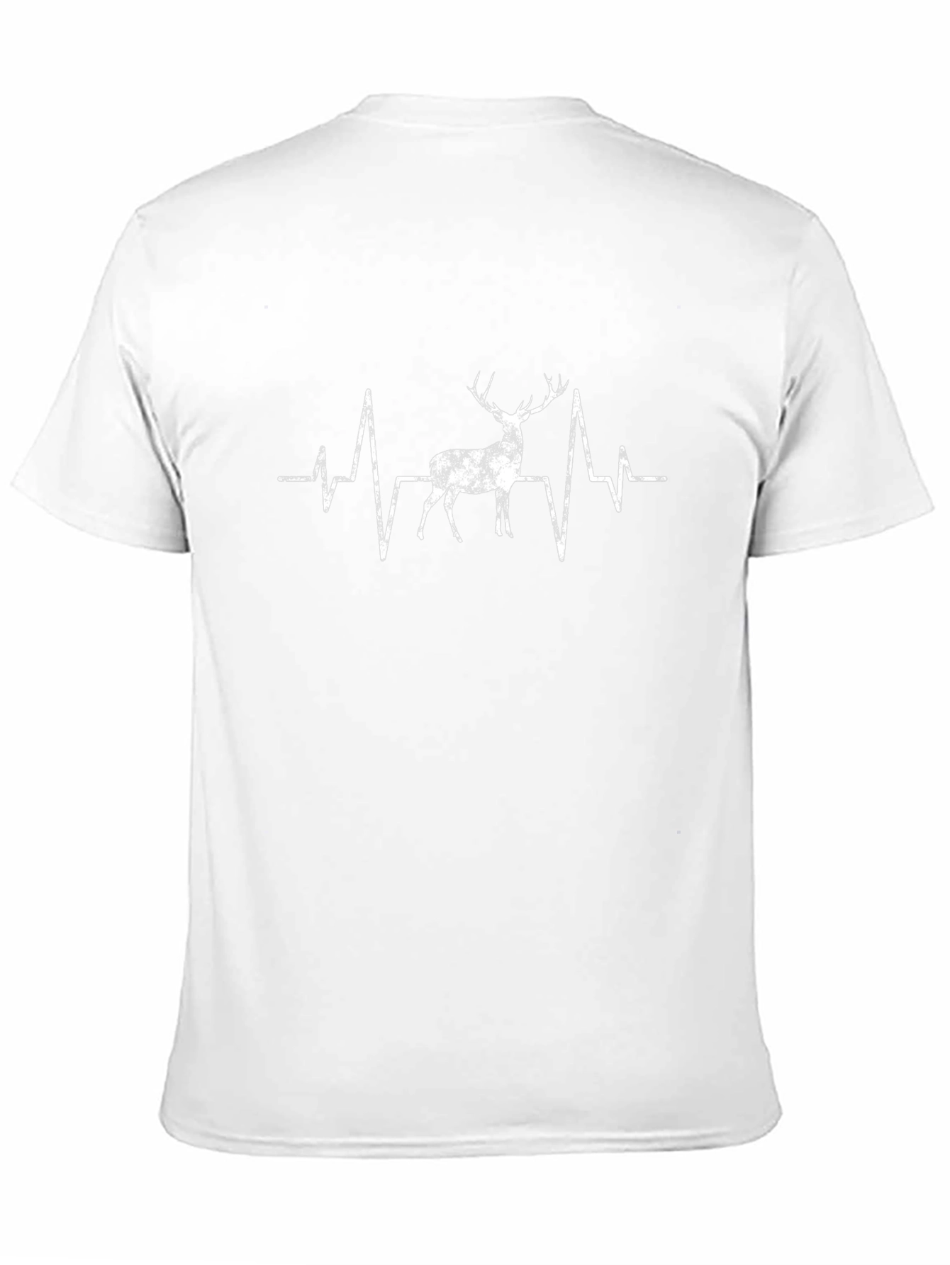 Deer Heartbeat Graphic Tee - Mens Black T-Shirt