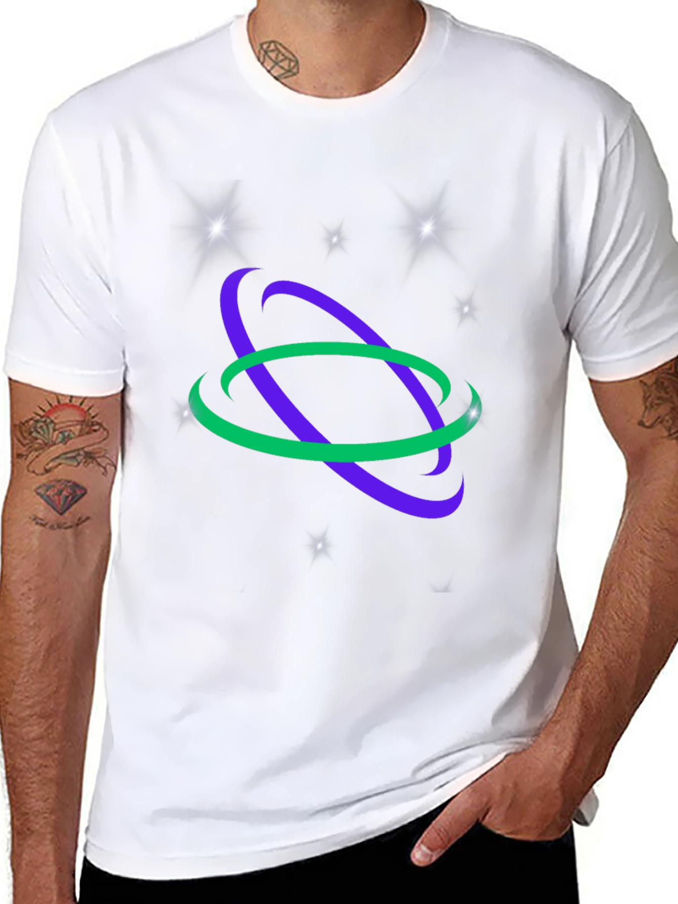 Orbit Graphic Tee - Unique Design Soft Fabric