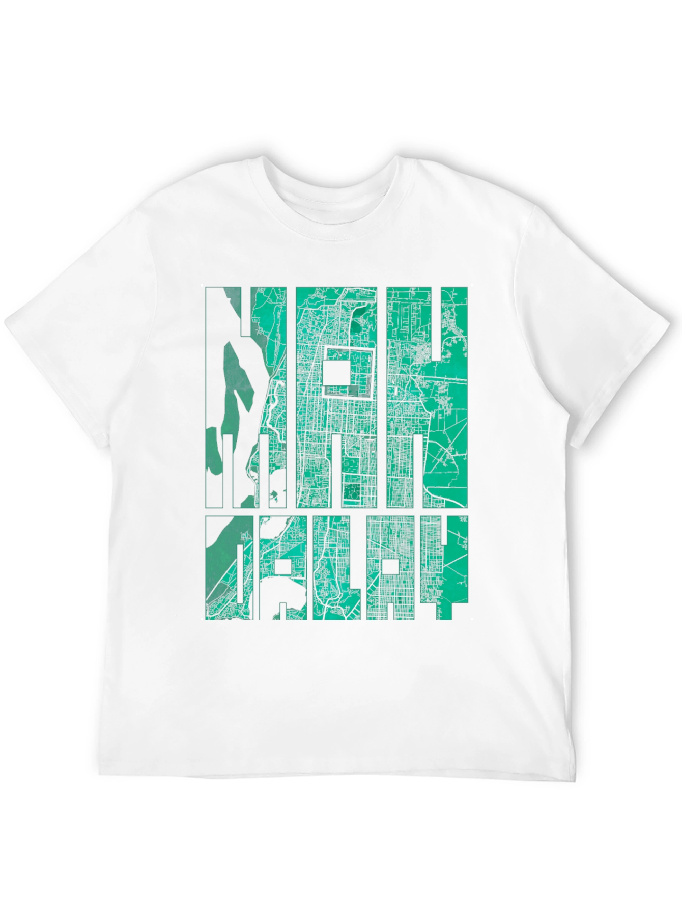 New Delhi Map Graphic Tee - India Travel Souvenir