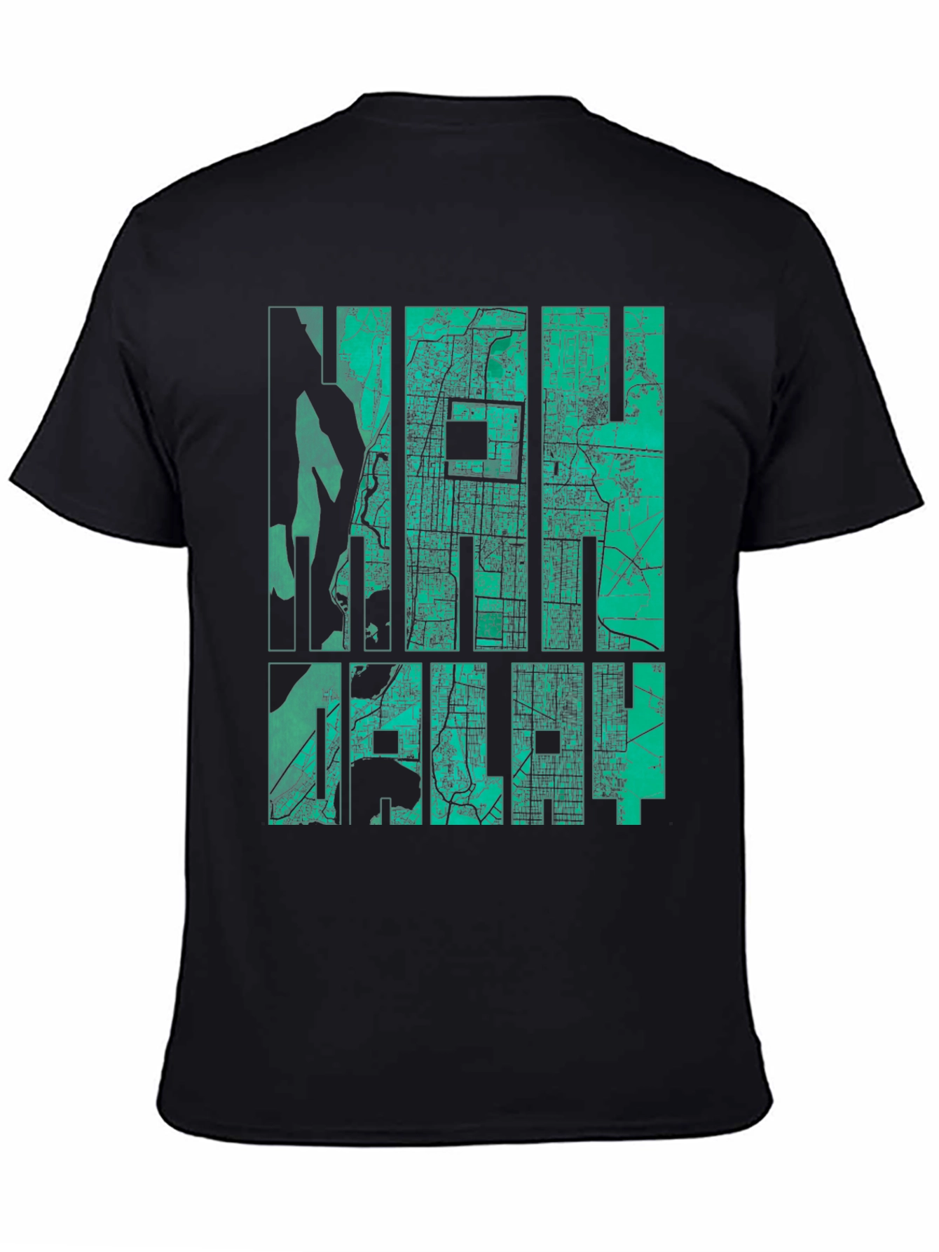 New Delhi Map Graphic Tee - India Travel Souvenir