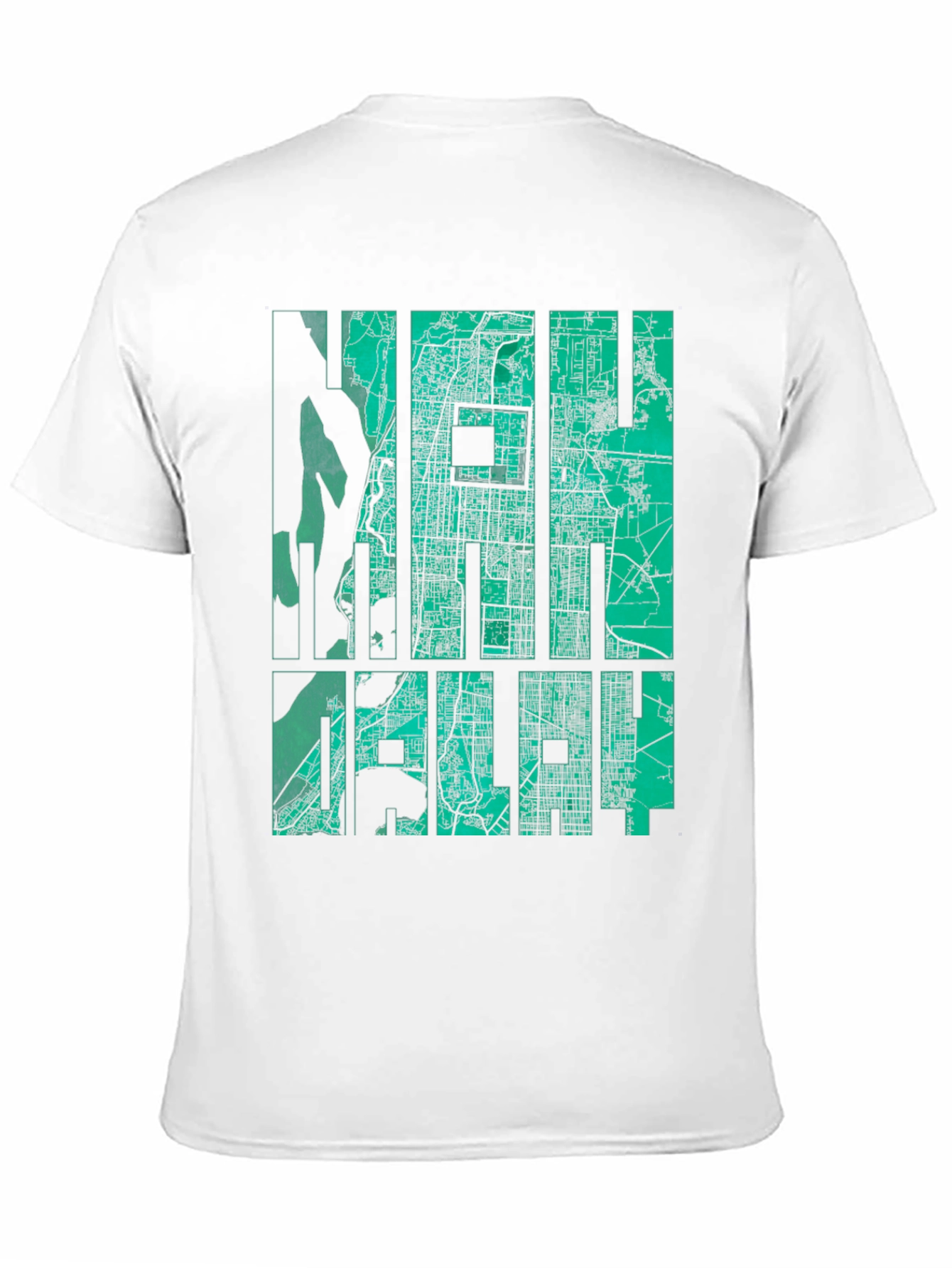 New Delhi Map Graphic Tee - India Travel Souvenir